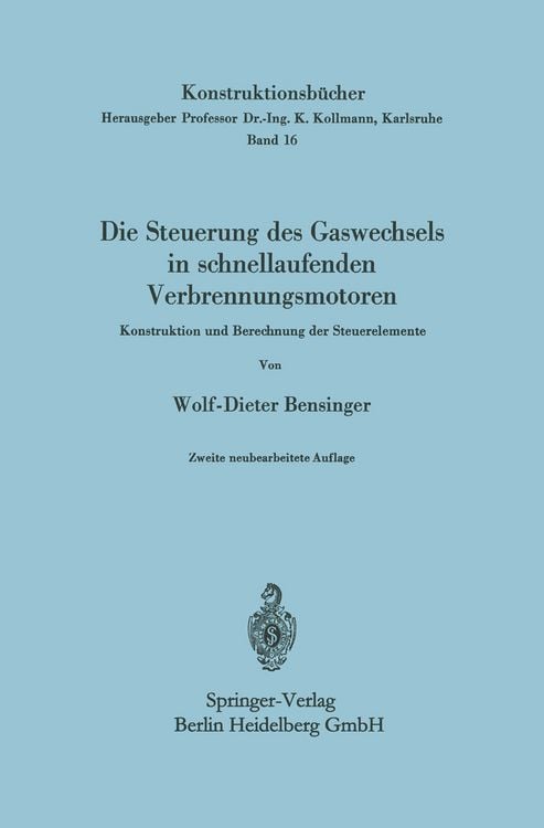Produktbild: Die Steuerung des Gaswechsels in schnellaufenden Verbrennungsmotoren
