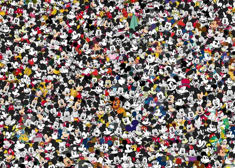 Produktbild: Erwachsenenpuzzle 1000 Teile - Disney Micky Maus - Challenge