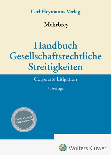 Produktbild: Handbuch Gesellschaftsrechtliche Streitigkeiten