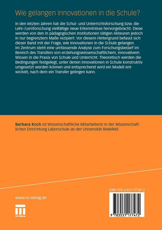 Produktbild: Wie gelangen Innovationen in die Schule?