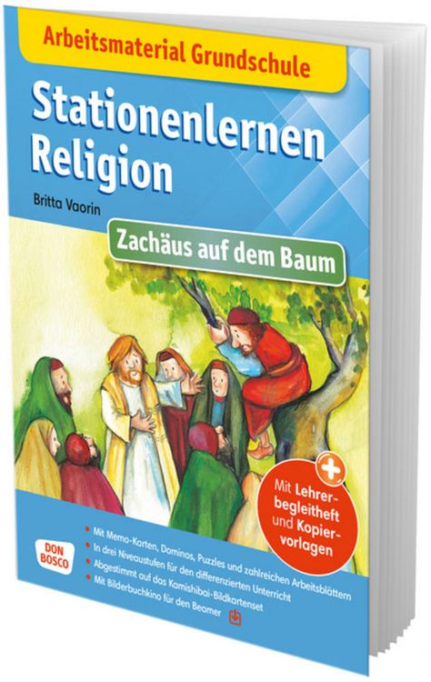 Produktbild: Arbeitsmaterial Grundschule. Stationenlernen Religion: Zach&auml;us auf dem Baum