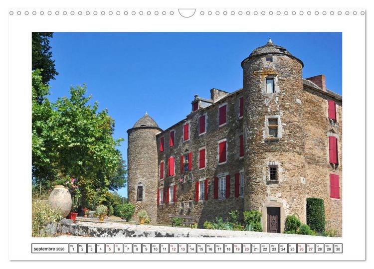 Produktbild: Ch&acirc;teaux OCCITANIE (Calendrier mural 2026 DIN A3 vertical), CALVENDO calendrier mensuel