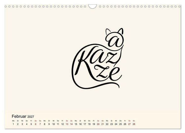 Produktbild: Buchstabentiere (Wandkalender 2027 DIN A3 quer), CALVENDO Monatskalender