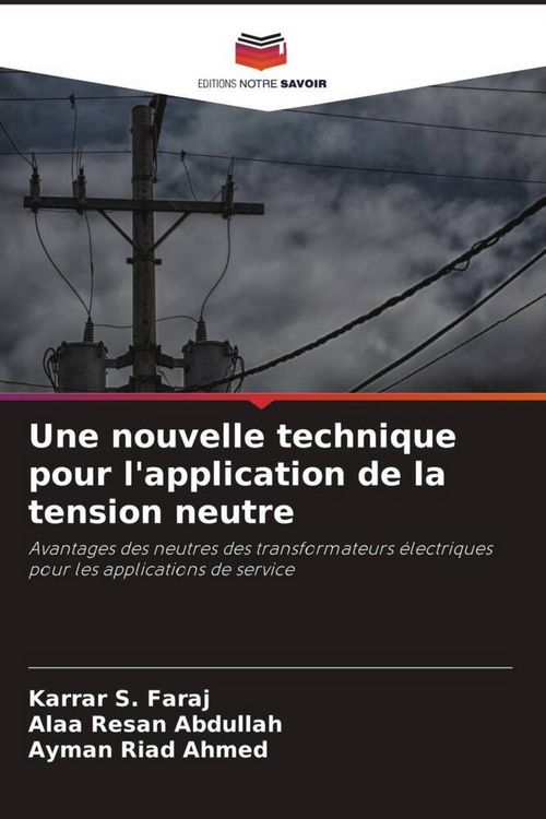 Produktbild: Une nouvelle technique pour l'application de la tension neutre