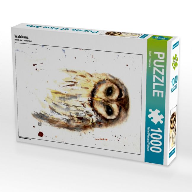 Produktbild: CALVENDO Puzzle Waldkauz 1000 Teile Puzzle hoch | 1000 Teile Lege-Gr&ouml;&szlig;e 64 &times; 48 cm Foto-Puzzle f&uuml;r gl&uuml;ckliche Stunden