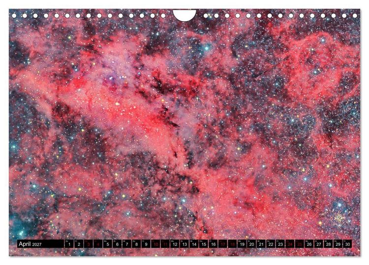 Produktbild: Farbiges Weltall (Wandkalender 2027 DIN A4 quer), CALVENDO Monatskalender