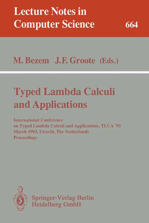 Produktbild: Typed Lambda Calculi and Applications
