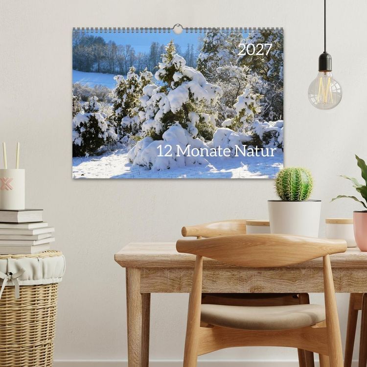 Produktbild: 12 Monate Natur (Wandkalender 2027 DIN A3 quer), CALVENDO Monatskalender