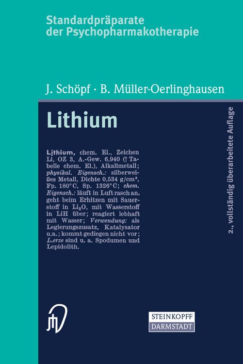 Produktbild: Standardpr&auml;parate der Psychopharmakotherapie. Lithium