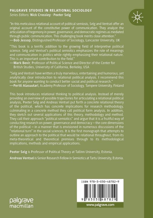 Produktbild: Introducing Relational Political Analysis