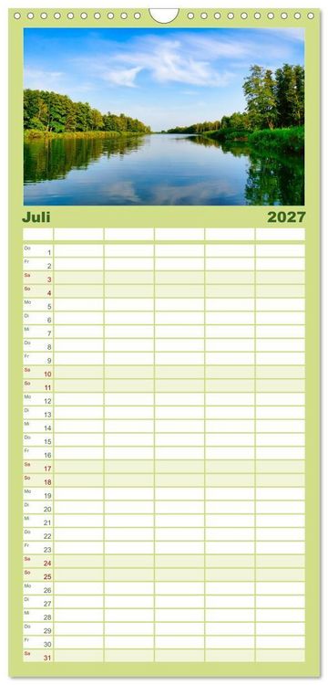 Produktbild: Familienplaner 2027 - Anklam und Umgebung mit 5 Spalten (Wandkalender, 21 x 45 cm) CALVENDO