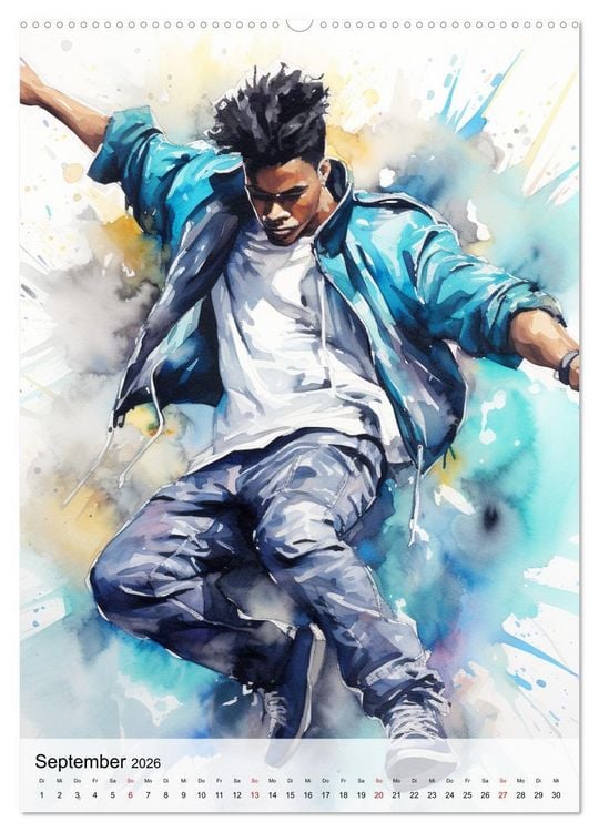 Produktbild: Hip Hop Boys. Dynamik und Energie (hochwertiger Premium Wandkalender 2026 DIN A2 hoch), Kunstdruck in Hochglanz