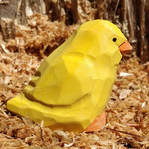 Produktbild: Wudimals A040630 - K&uuml;ken, Chick, handgeschnitzt aus Holz