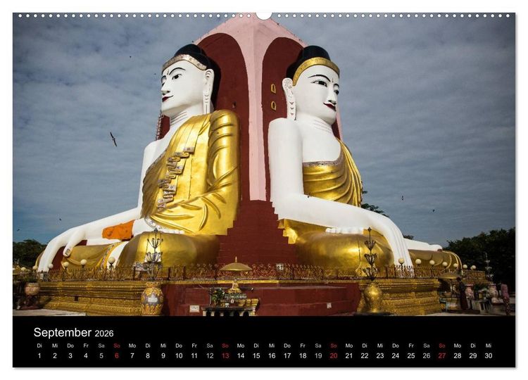 Produktbild: Myanmar 2026 (Wandkalender 2026 DIN A2 quer), CALVENDO Monatskalender