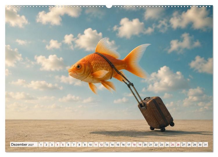Produktbild: Eine Reise getragen von Träumen (hochwertiger Premium Wandkalender 2027 DIN A2 quer), Kunstdruck in Hochglanz