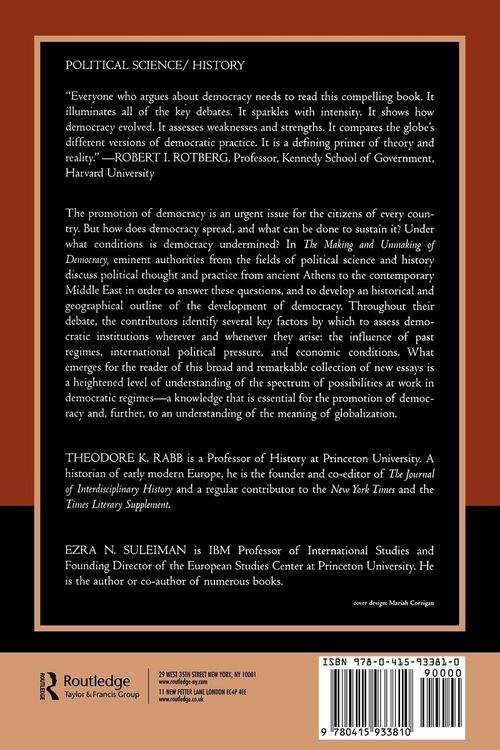 Produktbild: The Making and Unmaking of Democracy
