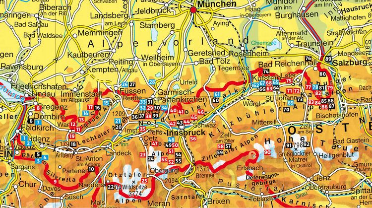 Produktbild: Klettersteige Bayern &ndash; Vorarlberg &ndash; Tirol &ndash; Salzburg