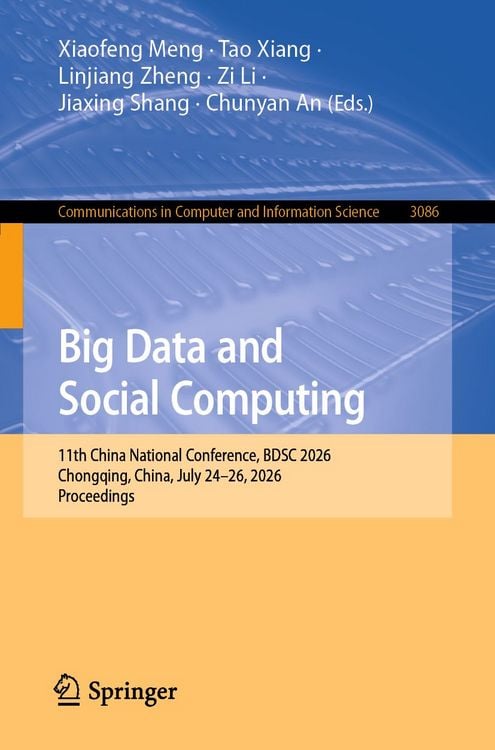 Produktbild: Big Data and Social Computing