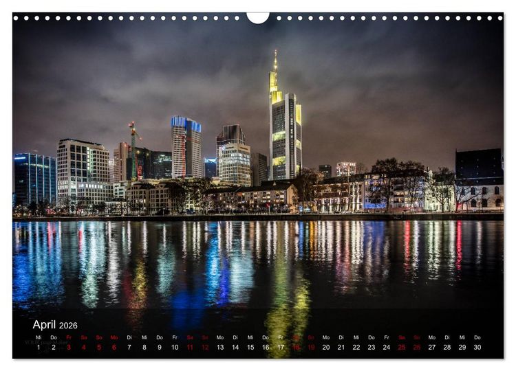 Produktbild: Frankfurt city view (Wandkalender 2026 DIN A3 quer), CALVENDO Monatskalender