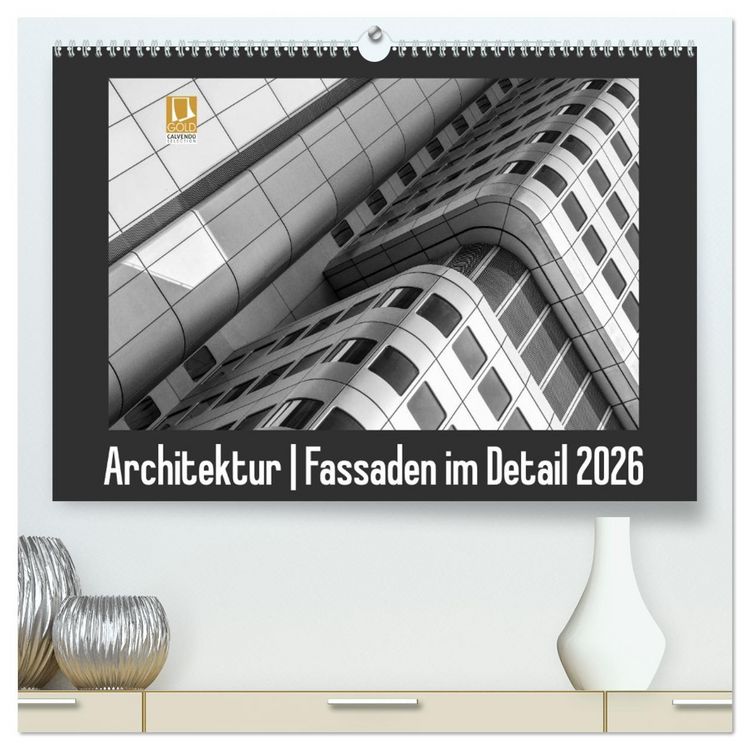 Produktbild: Architektur - Fassaden im Detail 2026 (hochwertiger Premium Wandkalender 2026 DIN A2 quer), Kunstdruck in Hochglanz