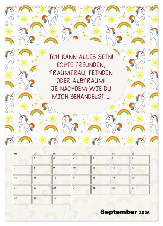 Produktbild: K&ouml;nigin &uuml;ber alles! Typokalender f&uuml;r starke Frauen (Wandkalender 2026 DIN A2 hoch), CALVENDO Monatskalender