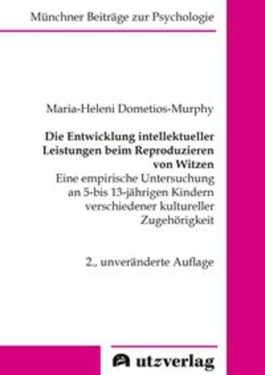 Produktbild: Die Entwicklung intellektueller Leistungen beim Reproduzieren von Witzen