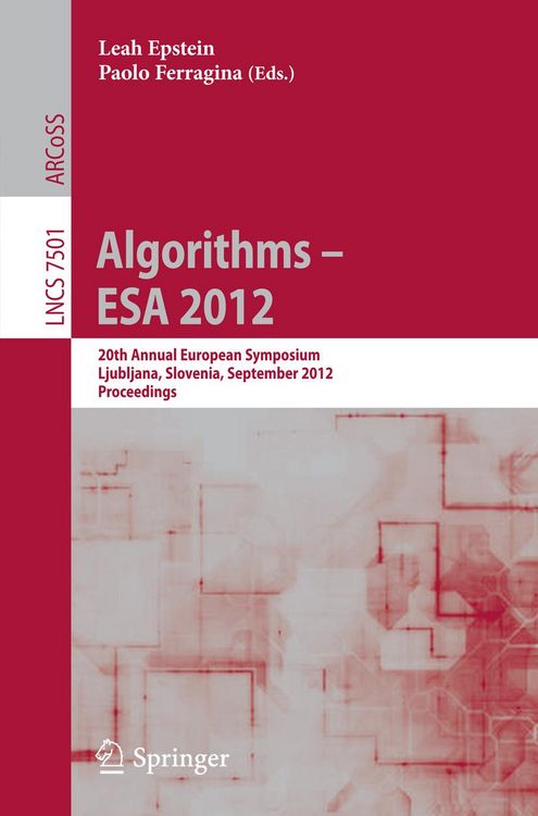 Produktbild: Algorithms -- ESA 2012