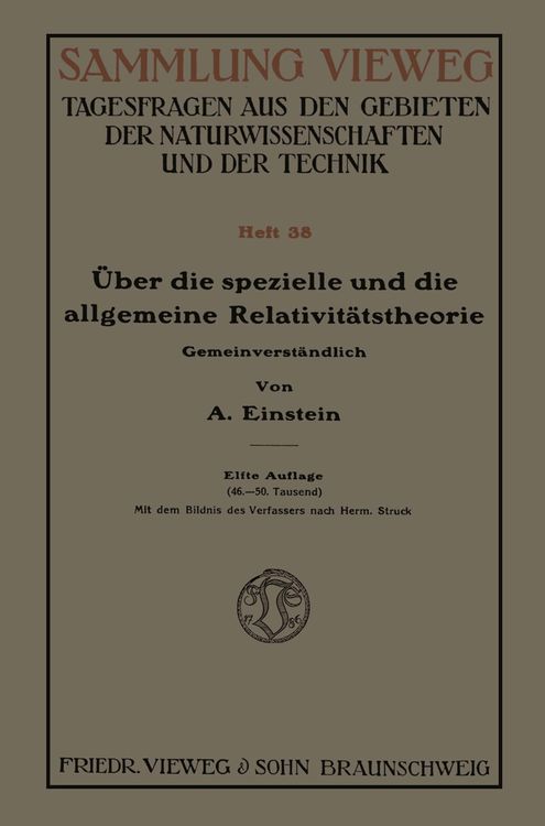 Produktbild: &Uuml;ber die spezielle und die allgemeine Relativit&auml;tstheorie (Gemeinverst&auml;ndlich)