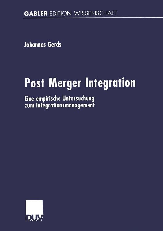 Produktbild: Post Merger Integration