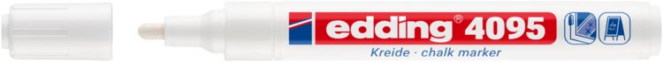 Produktbild: edding 4095 Kreidemarker Window Marker 2-3mm wei&szlig;