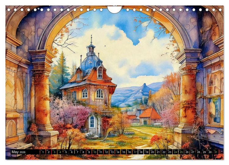 Produktbild: Visions of a Fairytale World (Wall Calendar 2026 DIN A4 landscape), CALVENDO 12 Month Wall Calendar