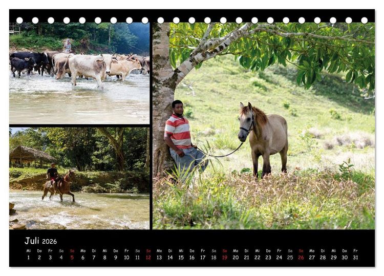 Produktbild: Dominikanische Republik Land & Leute (Tischkalender 2026 DIN A5 quer), CALVENDO Monatskalender