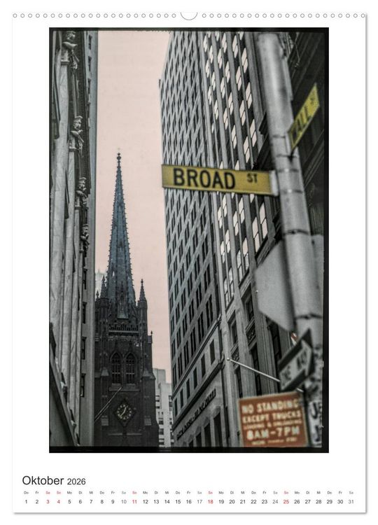 Produktbild: NEW YORK CITY - Vintage Views (Wandkalender 2026 DIN A2 hoch), CALVENDO Monatskalender