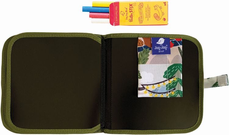Produktbild: Kreidemalbuch Set mit 4 Kreiden Camping