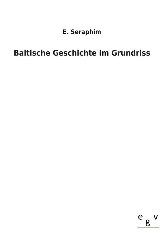 Produktbild: Baltische Geschichte im Grundriss