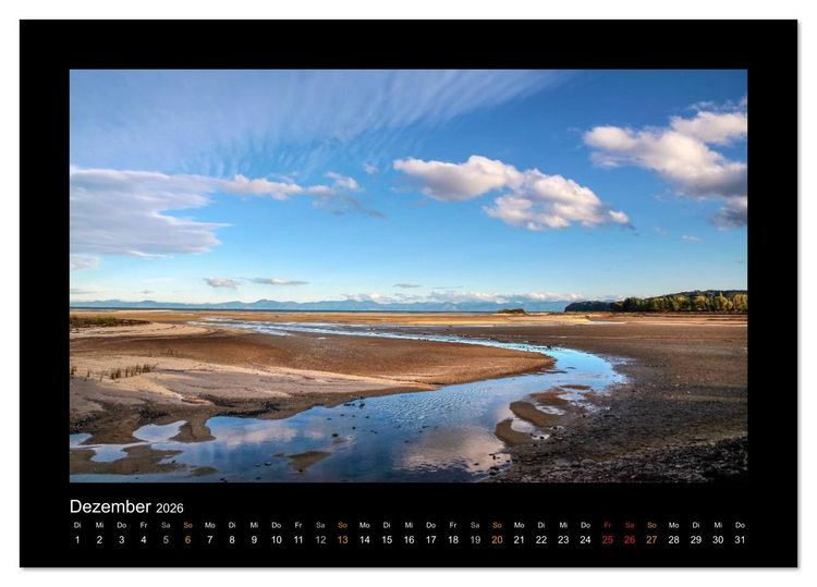 Produktbild: Neuseeland - Wunderwelt der Natur (Tischkalender 2026 DIN A5 quer), CALVENDO Monatskalender