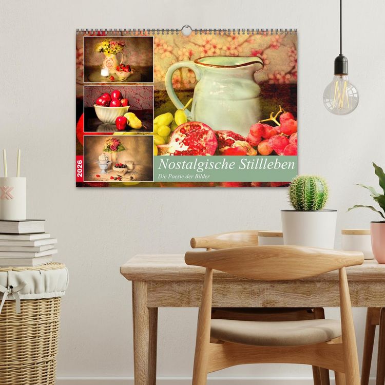 Produktbild: Nostalgische Stillleben. Die Poesie der Bilder (Wandkalender 2026 DIN A3 quer), CALVENDO Monatskalender