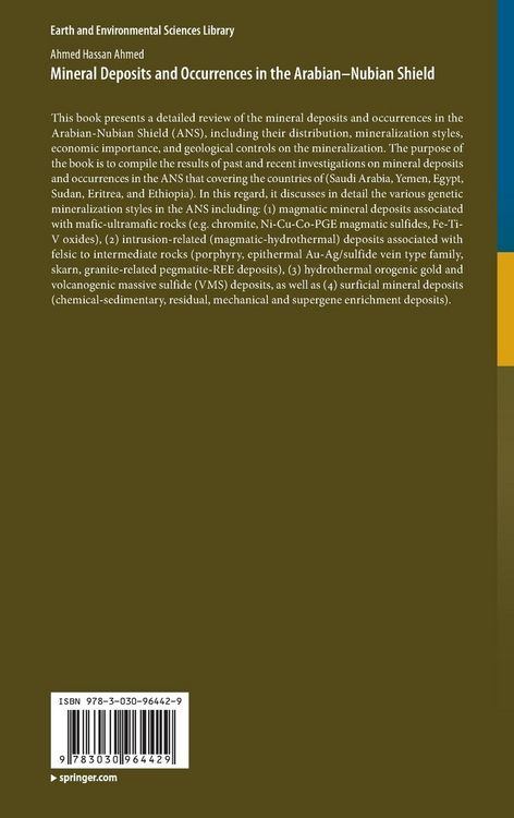 Produktbild: Mineral Deposits and Occurrences in the Arabian&ndash;Nubian Shield