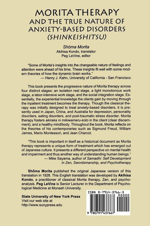 Produktbild: Morita Therapy and the True Nature of Anxiety-Based Disorders (Shinkeishitsu)