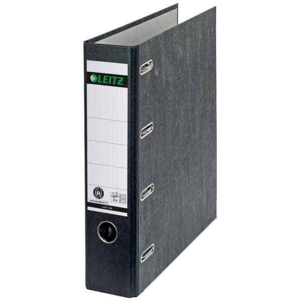 Produktbild: LEITZ Doppelordner Standard 2x DIN A5 quer schwarz DIN A4