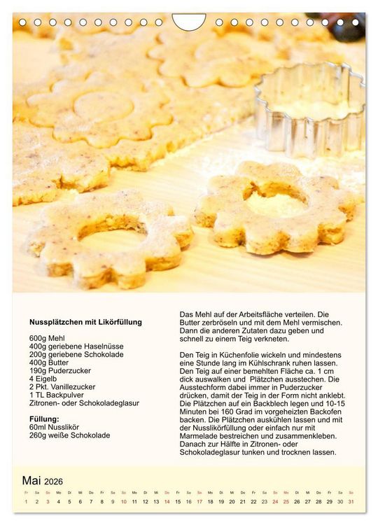 Produktbild: Pl&auml;tzchen. Kekse f&uuml;r das ganze Jahr! (Wandkalender 2026 DIN A4 hoch), CALVENDO Monatskalender