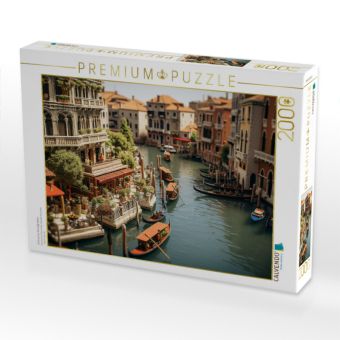 Produktbild: CALVENDO Puzzle Erinnert an Venedig Italien | 2000 Teile Lege-Gr&ouml;&szlig;e 90x67cm Foto-Puzzle f&uuml;r gl&uuml;ckliche Stunden