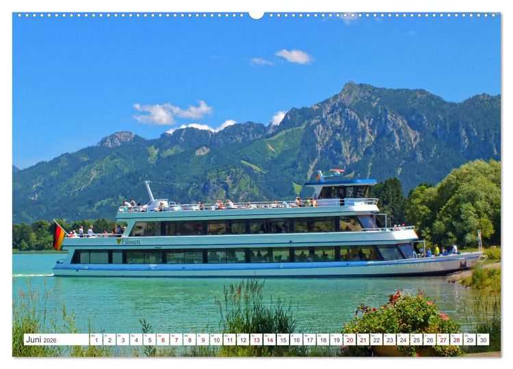 Produktbild: Wanderlust im Schwangau - Impressionen einer grandiosen bayerischen Landschaft (hochwertiger Premium Wandkalender 2026 DIN A2 quer), Kunstdruck in Hochglanz