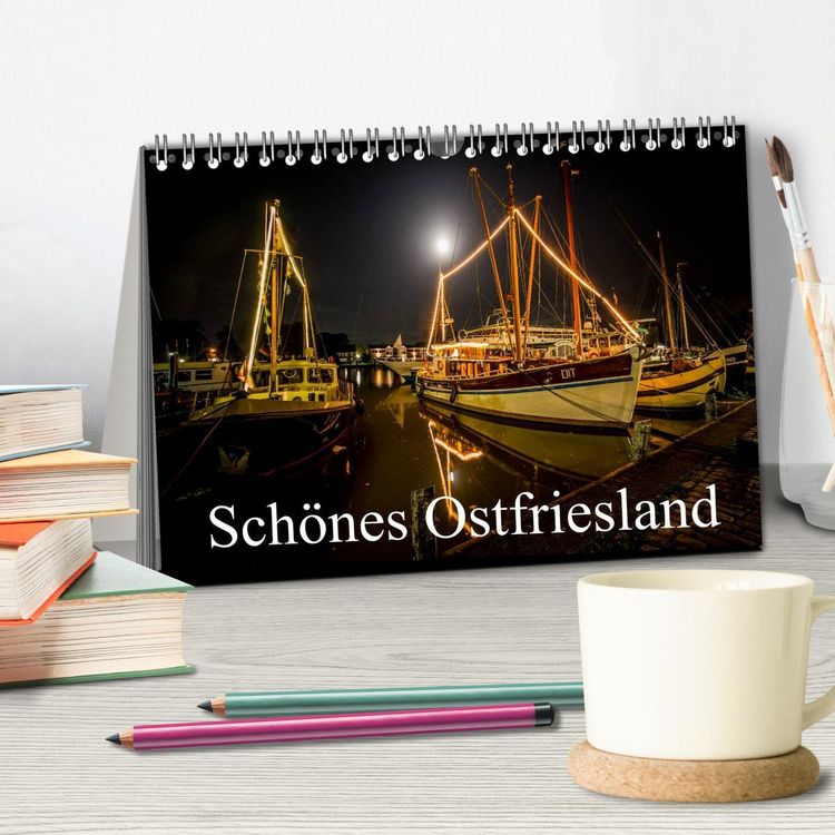 Produktbild: Sch&ouml;nes Ostfriesland (Tischkalender 2026 DIN A5 quer), CALVENDO Monatskalender