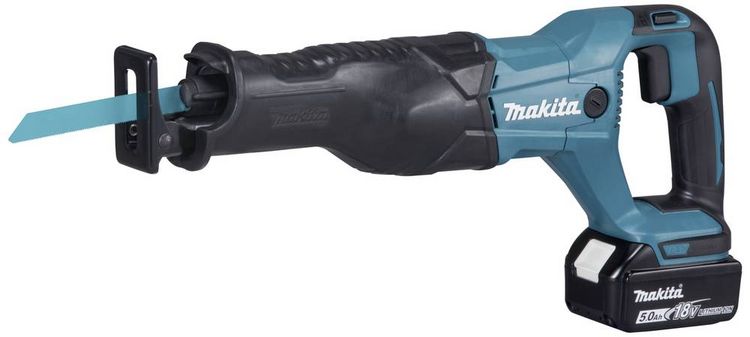 Produktbild: Makita DJR186RT Akku-S&auml;bels&auml;ge DJR186RT inkl. Akku, inkl. Ladeger&auml;t, inkl. Koffer 18 V 5 Ah