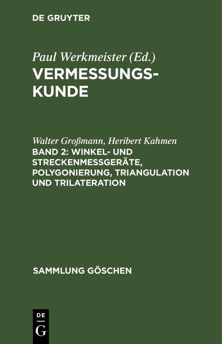 Produktbild: Winkel- und Streckenme&szlig;ger&auml;te, Polygonierung, Triangulation und Trilateration