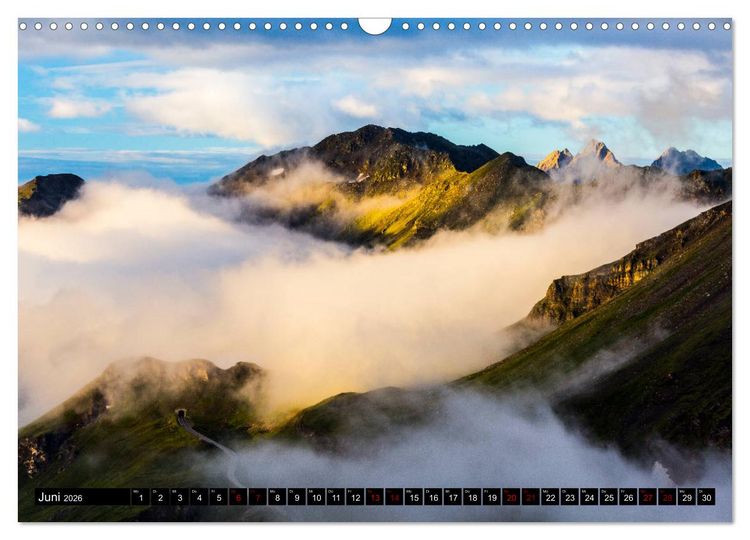 Produktbild: Am Gro&szlig;glockner. Berge, Stra&szlig;e, Natur (Wandkalender 2026 DIN A3 quer), CALVENDO Monatskalender