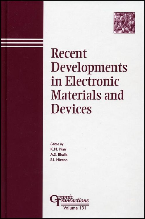 Produktbild: Recent Developments in Electronic Materials and Devices
