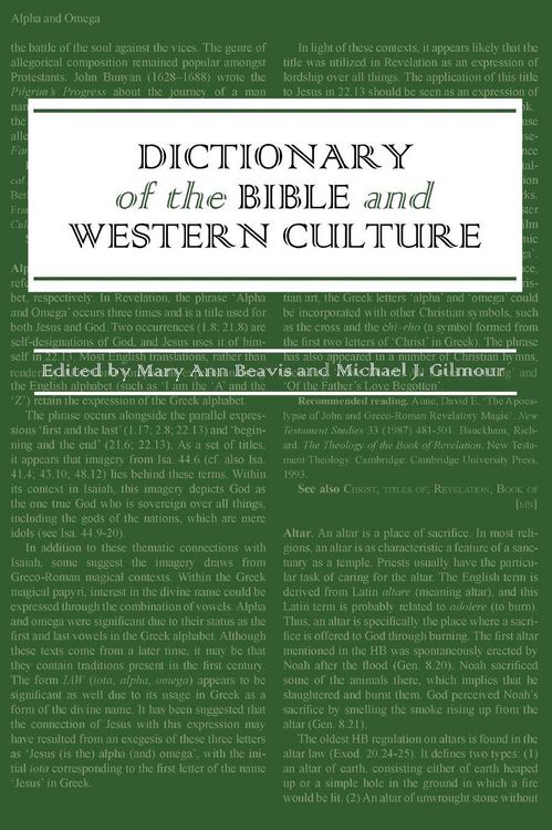 Produktbild: Dictionary of the Bible and Western Culture