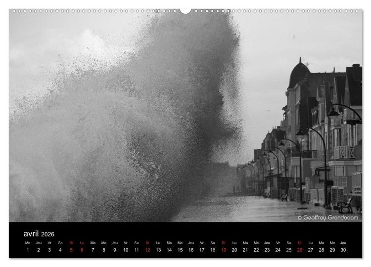 Produktbild: GRANDES MAR&Eacute;ES &Agrave; SAINT-MALO (Calendrier mural 2026 DIN A2 vertical) calendrier de bureau
